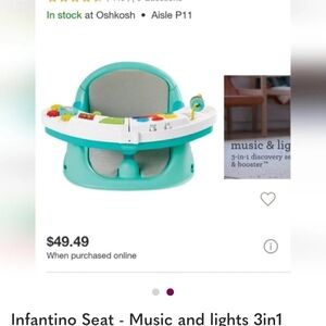 Infantino 3-in-1 Music and Lights Seat